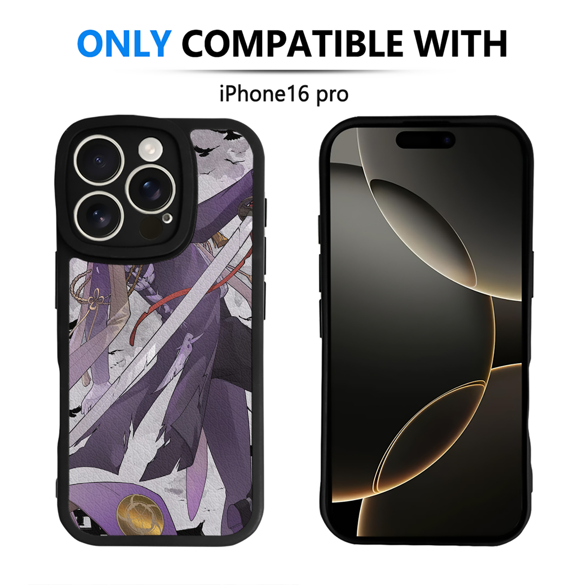 （画像用） 刀剣乱舞 Touken Ranbu 【iPhone 16シリーズ対応】シリコンスマホケース（レザー調） 材質：シリコン